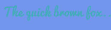 Image with Font Color 42ADB8 and Background Color 7296EC